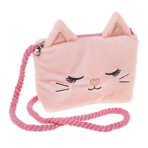 Мягкая игрушка FLUFFY FAMILY Сумочка детская плюшевая через плечо Кошечка